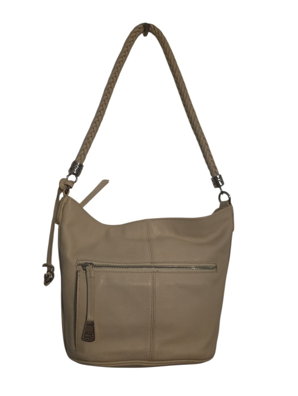 Brighton Leather Shoulder Bag with Braided Strap, Extra Strap & Dust Bag